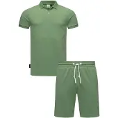Ragwear Poloshirt "Set Porpi" 2 Stk. Modisches Herren Set aus Hemd und kurzer Hose