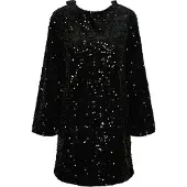 Pieces Pckam Pailletten Minikleid | Schwarz | S