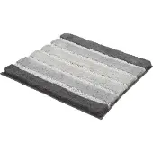 Kleine wolke Badematte "Phoenix", rutschhemmend beschichtet, fußbodenheizungsgeeignet, Badteppich, gestreift, Hoch-Tief Effekt, waschbar