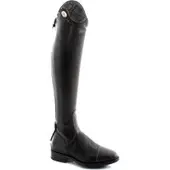 DeNiro Reitstiefel Salentino 01 black Top Bolgheri grey Glattleder