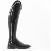 DeNiro Bellini Reitstiefel schwarzlack mit Top GlaskristallPerlen Damen