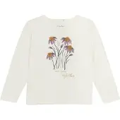 Minymo Longsleeve MIT-shirt LS in Weiß | Gr.: 116