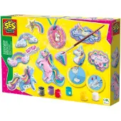 SES Creative 01359 Gips Gießen Einhörner Bastelset für Kinder, Guss-/Mal-Set für Kinder, 5 Jahr(e), Mehrfarbig