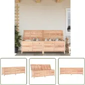 The Living Store Gartentruhe 198,5x50x56,5 cm Massivholz Tanne