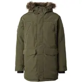 Superdry Parka "EVEREST FAUX FUR PARKA JACKET" mit Kapuze Kunstfaser, loose fit