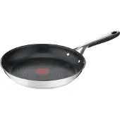 Tefal Bratpfanne von Jamie Oliver Edelstahl Non-Stick-Coating Durchmesser 28cm für alle Herdarten **B-Ware – geprüft & funktionell einwandfrei** Schwarz/Silber