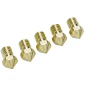 Ultimaker Makerbot og mange flere, pakke med nozzle 0,6 mm Passer til (3D printer): Ultimaker 2+, Ultimaker 2 Extended+ UM2+ Nozzle Pack 5x0.60mm 9526