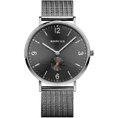 Bering Herren Uhr Armbanduhr Classic Small Second Grau - 14040-377 Edelstahl