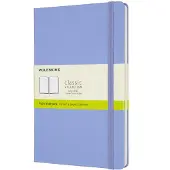 Moleskine Classic Hard Cover Notebook Large Hydrangea Blue Plain