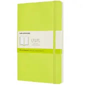 Moleskine Classic Soft Cover Notebook Large Lemon Green Plain