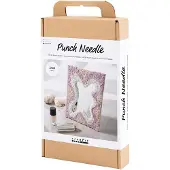 Creativ Company Bastelset Stickerei Spiegel mit Pastellfarben