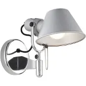 Artemide Tolomeo Faretto Wandleuchte Aluminium, mit on-off Schalter