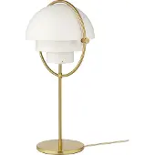 Gubi Multi-Lite Tischleuchte Brass/White - , Multi-Lite, Gold / Messing, für Wohnzimmer, Metall, Design
