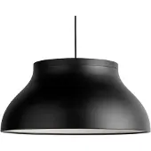 HAY PC Pendelleuchte L Soft Black alu - , PC L, dimmbar, Schwarz, für Wohnzimmer, Metall, Design