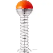 Verpan Wire Stehleuchte Chrome/Orange - , Wire, Orange, für Wohnzimmer, Metall, Design