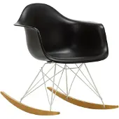 Vitra - Eames Plastic Armchair RAR RE, Ahorn gelblich / weiß / tiefschwarz