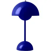 &tradition Flowerpot VP9 LED-Akku-Tischleuchte, kobaltblau - &TRADITION &Tradition, Flowerpot VP9, dimmbar, Blau, für Wohnzimmer, Kunststoff, Design