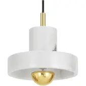 Tom Dixon Design Hängelampe Stone, dimmbar, weiß / opal, für Wohn- / Esszimmer, Stein, Design, Pendelleuchte