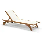 Skagerak Fritz Hansen - Columbus Sun Bed, Teak / weiß