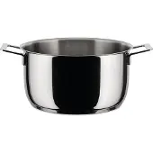 Alessi Pots&Pans - Kasserolle mit zwei Griffen aus Edelstahl-Ø 16 cm