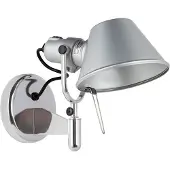 Artemide Tolomeo Micro Faretto LED-Wandlampe, 20 cm, alu - , Metallisch, Aluminium, Design