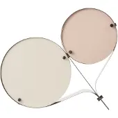Gubi Coppia Tischleuchte Bronze Stahl/Ivory/Blush - , Coppia, Weiß, für Wohnzimmer, Kunststoff, Modern