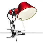 Artemide Tolomeo Micro Pinza Klemmleuchte Rot