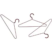 HAY - Farbige Kleiderbügel - 3er-Set (Weinrot)