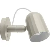 HAY Noc Button Wandleuchte HW Off-White - , Noc Wall Button, Weiß, für Wohnzimmer, Metall, Design