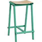 HAY Taburete 8 Bar Stool Low Soft Jade - , Grün, für Esszimmer, Metall