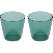 Nine - Milk Trinkglas, aqua (2er-Set)