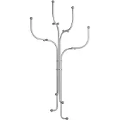 Fritz Hansen Coat Tree Wall Light Grey/Grey - , Grau, Metall
