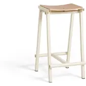 HAY Taburete 8 Bar Stool Low Eggshell - , Weiß, für Esszimmer, Metall
