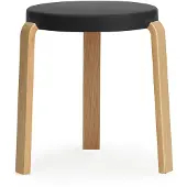 Normann Copenhagen Hahnhocker Eiche/Schwarz