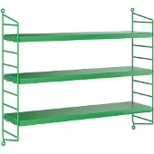 String Furniture Pocket modulares Regalsystem Grün/Grün