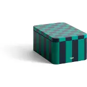 HAY Blechdose Small Green / Dark Blue