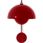 &tradition Flowerpot VP8 Wandleuchte, Stecker, zinnoberrot - &TRADITION &Tradition, Flowerpot VP8, Rot, für Wohnzimmer, Metall, Design