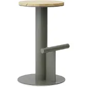 Normann Copenhagen Barhocker mit Stangenform, 65 cm, Kiefer/grau