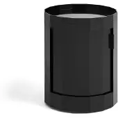 HAY Facet Beistelltisch, anthrazit, 49 cm, Füße und Rollen - , Schwarz, für Wohnzimmer, Kunststoff