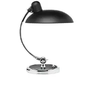 Fritz Hansen Kaiser Idell Luxus Tischlampe, schwarz/chrom - , Kaiser Idell 6631-T Luxus, Schwarz, für Wohnzimmer, Metall, Design
