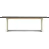Normann Copenhagen Beistelltischplatte 90x250cm creme/dunkelbraun