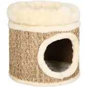 vidaXL Katzenhaus mit m Katzenbett 33 cm Seegras