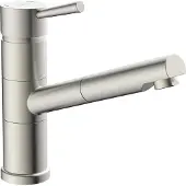 Schutte Küchenarmatur UNICORN mit Geschirrbrause, Wasserhahn Küche ausziehbar, Mischbatterie Küche, Edelstahloptik