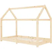 vidaXL Kinder-Bettgestell Massivholz Kiefer 80 x 160 cm