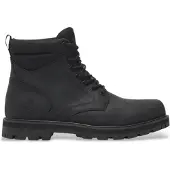 Timberland für Herren. TB0A69UHW021 Britton Road Mid Lederstiefeletten schwarz (43), Wohnung, Schnürsenkel, Lässig, Nachhaltig