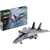 Revell Modellbausatz Flugzeug 1:72 - Grumman F-14D Super Tomcat im Maßstab 1:72, Level 3, originalgetreue Nachbildung mit vielen Details, 03960, 120 Jahr(e)
