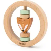 Trixie houten rammelaar rond 9 cm Mr.Fox