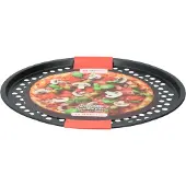 Alpina Pizzablech Pizzaform 2er Set 32cm Flammkuchenblech Backblech rund gelocht