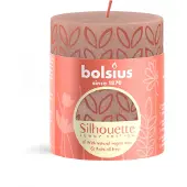 Bolsius Silhouette Stumpenkerze Misty Pink