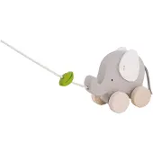 Goki Ziehtier Elefant mit Blatt